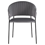 Стул в велюре серого цвета Horizon варинант исполнения - 2 | Loft Concept в Сочи