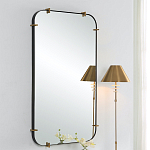 Зеркало настенное в черной металлической раме Mirror Cardinal варинант исполнения - 4 | Loft Concept в Сочи