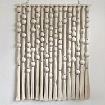 Панно на стену из хлопковых нитей White Morse Wall Hanging  варинант исполнения - 4 | Loft Concept в Сочи