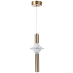 Подвесной светильник Toussaint Metal Tube Brass Hanging Lamp варинант исполнения - 2 | Loft Concept в Сочи
