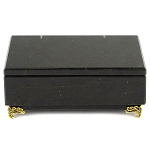 Шкатулка из натурального камня змеевик чёрного цвета Stone Casket варинант исполнения - 2 | Loft Concept в Сочи