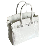 Декоративная ваза в виде сумки Birkin Bag Vase White варинант исполнения - 1 | Loft Concept в Сочи