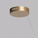 Люстра подвесная круглая золотого цвета с белыми изогнутыми световыми линиями Luke Lampco Tracer Lamp варинант исполнения - 11 | Loft Concept в Сочи