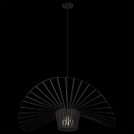 Подвесной светильник чёрного цвета с металлическим каркасом в форме веера Friture Vertigo Pendant варинант исполнения - 4 | Loft Concept в Сочи