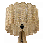 Торшер с плетеным абажуром на основании в виде треноги Lamp with Wicker Lampshade варинант исполнения - 3 | Loft Concept в Сочи