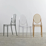 Прозрачный стул с серым оттенком LOUIS GHOST CHAIR варинант исполнения - 8 | Loft Concept в Сочи