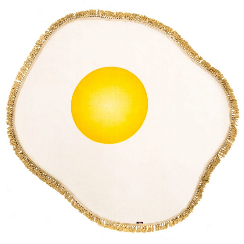 Ковер Seletti Rug Egg Желтый Белый в Сочи | Loft Concept 