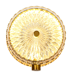 Бра с плафоном из рельефного стекла Peony Glass Bronze  варинант исполнения - 1 | Loft Concept в Сочи