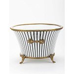 Кашпо Black white stripe варинант исполнения - 3 | Loft Concept в Сочи