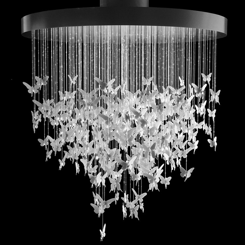 Люстра Night Fairy Chandelier Белый Черный в Сочи | Loft Concept 