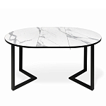 Стол обеденный раздвижной со столешницей белый мрамор Magali варинант исполнения - 4 | Loft Concept в Сочи