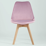 Стул с мягким велюровым сиденьем Arvika Pink варинант исполнения - 3 | Loft Concept в Сочи