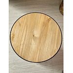 Приставной столик с факутрным черным основанием Ethiopia варинант исполнения - 5 | Loft Concept в Сочи