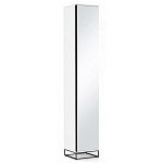 Шкаф-пенал белый с зеркальной дверцей Strict Lines варинант исполнения - 1 | Loft Concept в Сочи