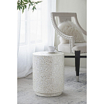 Приставной столик с рисунком из раковин устриц Bone Inlay варинант исполнения - 6 | Loft Concept в Сочи