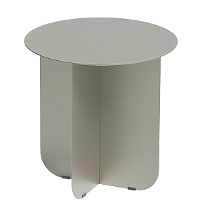 Cross журнальный столик серый из металла и кожи