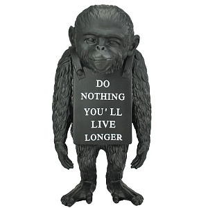 Статуэтка Banksy Lying Monkey Black
