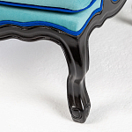 Кресло из натурального бука бирюзовое с изображением птиц и цветов Turquoise Chinoiserie Garden Armchair варинант исполнения - 6 | Loft Concept в Сочи