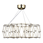 Люстра с тонкой металлической конструкцией цвета золото Quasar варинант исполнения - 4 | Loft Concept в Сочи