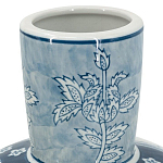Ваза с голубым цветочным рисунком 43 см Blue & White Ornament варинант исполнения - 3 | Loft Concept в Сочи