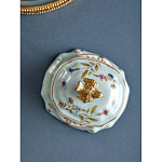 Шкатулка голубого цвета с рисунком и состаренным эффектом Eden Garden варинант исполнения - 5 | Loft Concept в Сочи