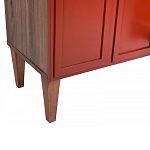 ТВ-тумба красная из массива бука с 2-мя дверками и ящиком Wenge Light варинант исполнения - 6 | Loft Concept в Сочи