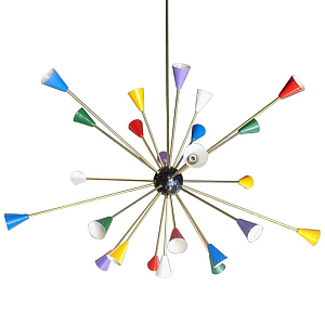 Люстра Huge Pair of Multi Color Italian Sputnik