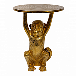 Столик с подстольем в виде обезьянки Bombay Gold варинант исполнения - 2 | Loft Concept в Сочи