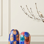 Люстра  с круглыми прозрачными шарами на серебряном каркасе Silver Stalk варинант исполнения - 3 | Loft Concept в Сочи