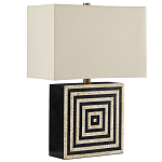 Настольная лампа с квадратным основанием и прямоугольным абажуром Neat Lines варинант исполнения - 4 | Loft Concept в Сочи