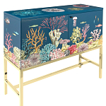 Буфет ручная роспись в морском стиле Cabinet Fondo Marino  варинант исполнения - 1 | Loft Concept в Сочи