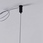 Люстра подвесная светодиодная черный металл Ring Horizontal варинант исполнения - 7 | Loft Concept в Сочи