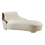 Премиальная кушетка с вставками из кожи Holland варинант исполнения - 1 | Loft Concept в Сочи