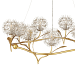 Люстра круглая с декором в виде цветков одуванчика Hanging Dandelion варинант исполнения - 2 | Loft Concept в Сочи