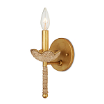 Бра из кованого железа с отделкой плетеной веревкой и сусальным золотом Parisian Style варинант исполнения - 3 | Loft Concept в Сочи