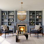 Люстра подвесная круглая со стеклянными трубками Nembus варинант исполнения - 5 | Loft Concept в Сочи