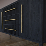 Буфет Primo с тремя ящиками и двумя фасадами Черный дуб варинант исполнения - 7 | Loft Concept в Сочи