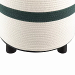 Пуф с плетеной светло-бежевой обивкой Serene Holidays варинант исполнения - 3 | Loft Concept в Сочи