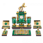 Настольный письменный набор из малахита с декором в виде лошади Leader Organizer варинант исполнения - 1 | Loft Concept в Сочи