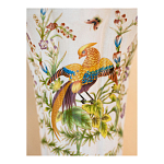 Ваза из фарфора с бронзовой стрекозой  Paradise Dragonfly варинант исполнения - 8 | Loft Concept в Сочи