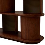 Стеллаж Zacharie Brown Wood Rack варинант исполнения - 5 | Loft Concept в Сочи