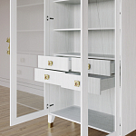 Дизайнерский шкаф витрина Elsa Dreams White с 4-мя ящиками варинант исполнения - 8 | Loft Concept в Сочи