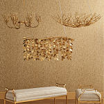 Люстра в форме золотой чаши из кораллов Coral Decor варинант исполнения - 3 | Loft Concept в Сочи