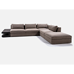 4-х местный Угловой модульный диван Zartаrn с приставным деревянным столиком варинант исполнения - 2 | Loft Concept в Сочи