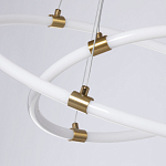 Люстра подвесная с двумя пересекающимися белыми светодиоидными кольцами Luke Lampco Tracer Lamp варинант исполнения - 4 | Loft Concept в Сочи