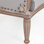 Кресло низкое с мягкой обивкой из велюра на 4-х деревянных ножках Emile Armchair grey варинант исполнения - 4 | Loft Concept в Сочи