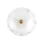 Бра в форме прозрачного стеклянного цветка с рельефной текстурой Textured Glass варинант исполнения - 3 | Loft Concept в Сочи