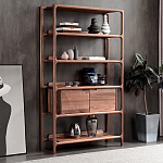 Стеллаж в гостиную для книг Moon Walnut Furniture варинант исполнения - 4 | Loft Concept в Сочи