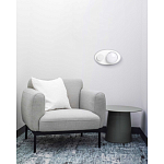 Бра овальной формы белого цвета с 2-мя лампами Lunar Pebbles варинант исполнения - 8 | Loft Concept в Сочи