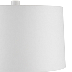 Настольная лампа с корпусом в форме вазы и белым абажуром Lots of Strokes варинант исполнения - 2 | Loft Concept в Сочи